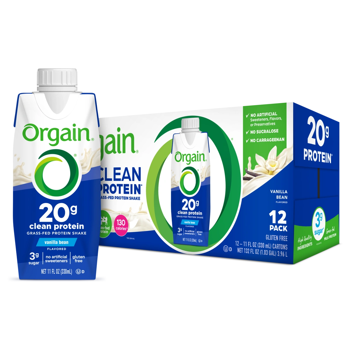 Image of 20g Clean Protein Shake - Vanilla Bean
