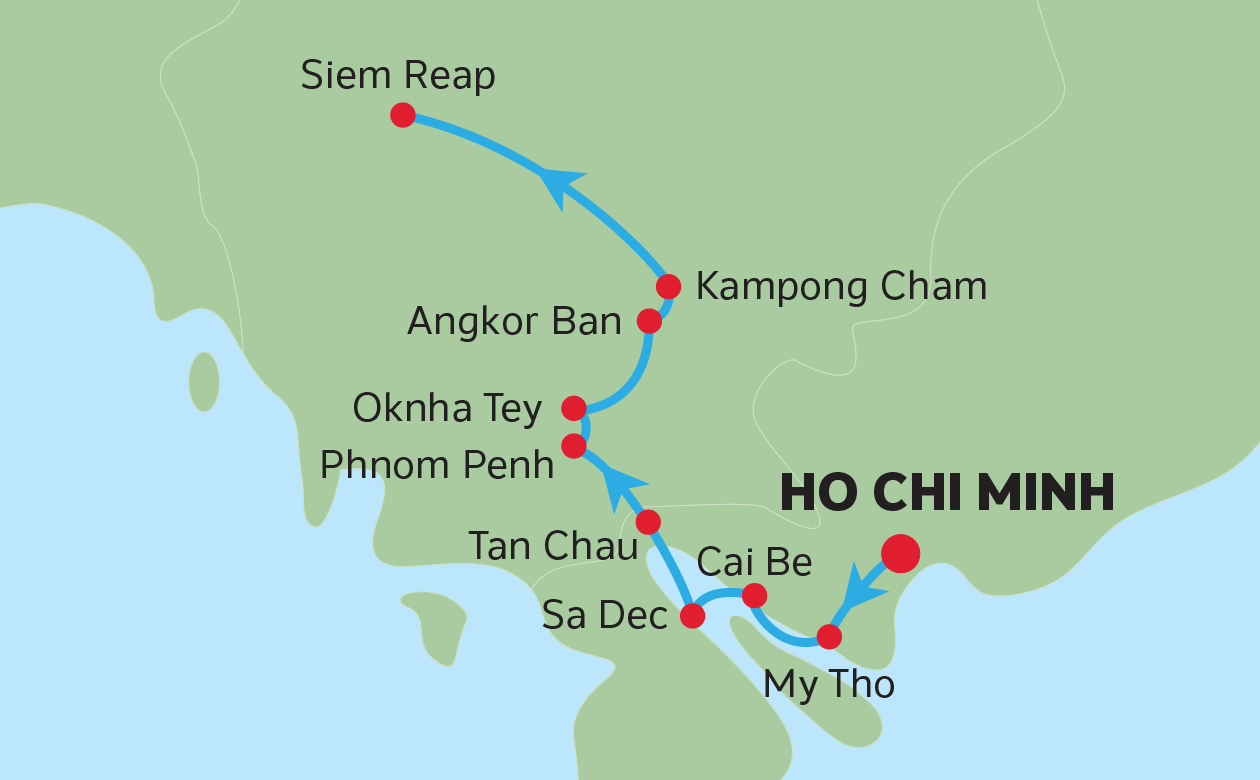STAY & CRUISE<br>PREMIUM VIETNAM & CAMBODIA MAP