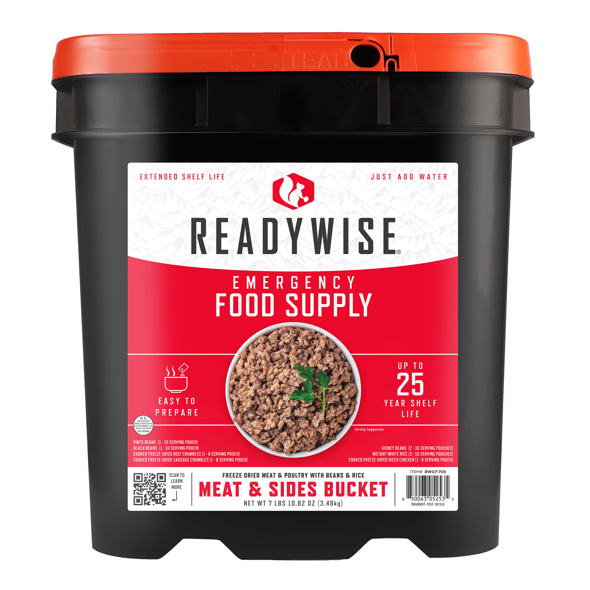 ReadyWise 94 Serving Emergency Protein Bucket (94 Total Servings)