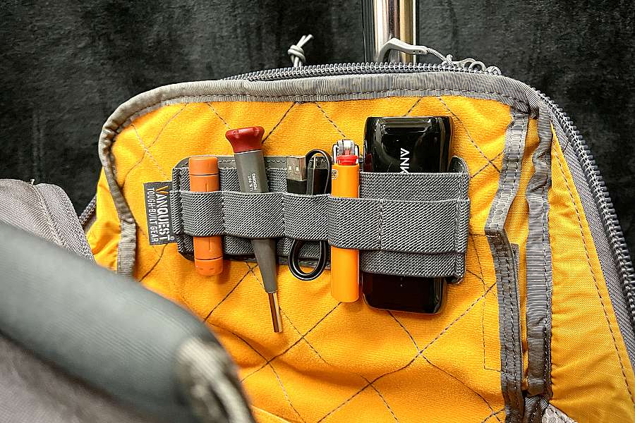 STICKY Panel 2X7 adds instant storage inside your bag