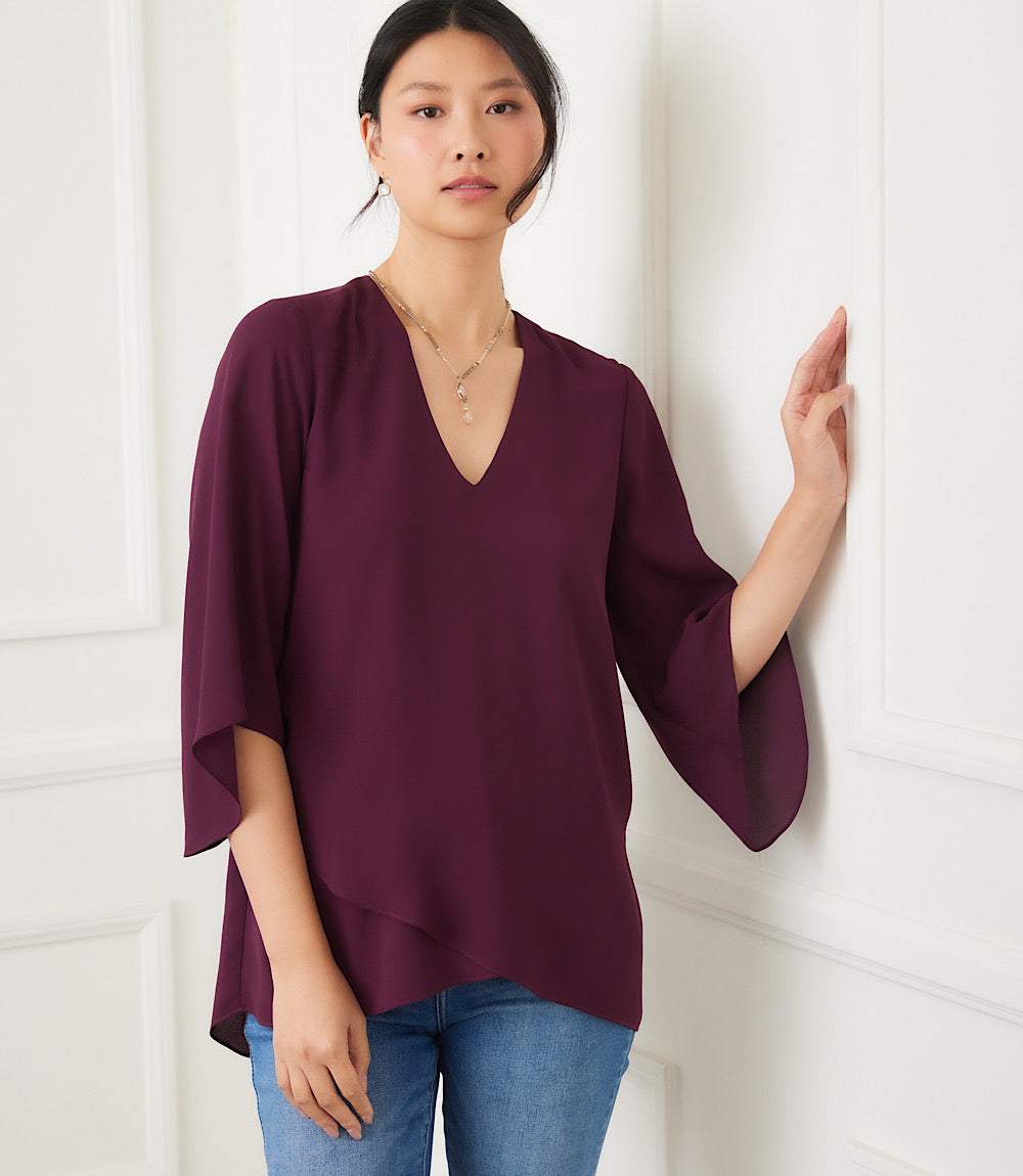 Image of Bracelet Sleeve Asymmetric Top