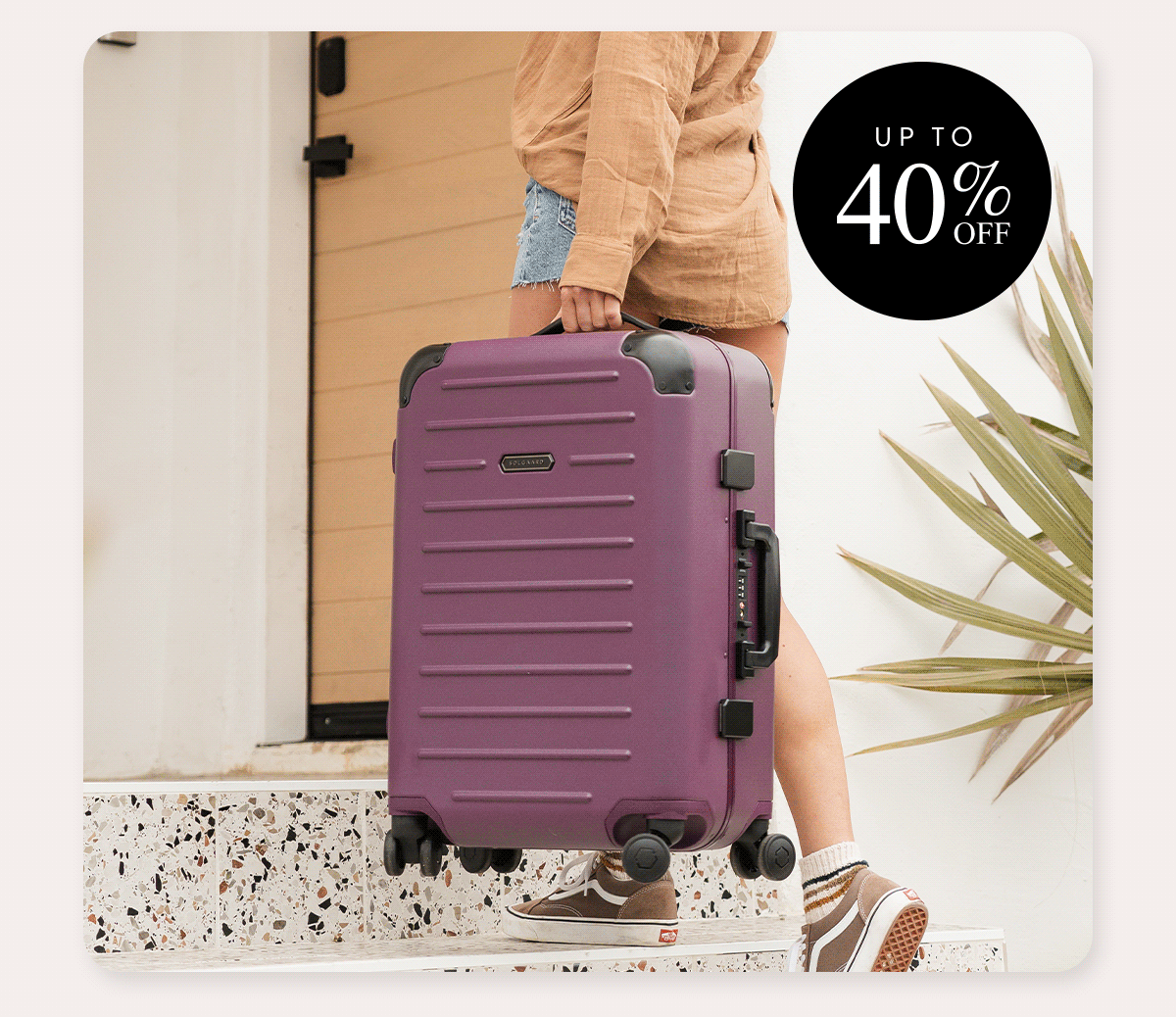 save 35% off the carry-on closet