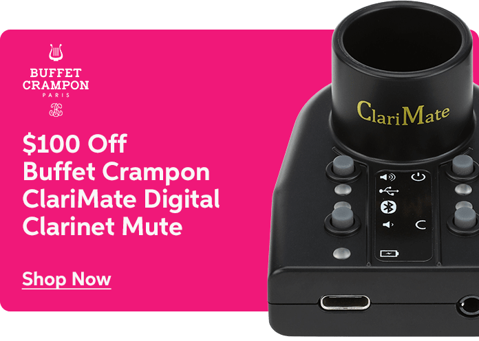 $100 off the Buffet Crampon ClariMate Digital Clarinet Mute
