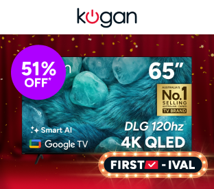 Kogan 65" QLED 4K Smart AI Google TV Product Image