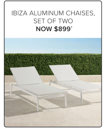 Ibiza Aluminum Chaises, Set of Two Now $899*