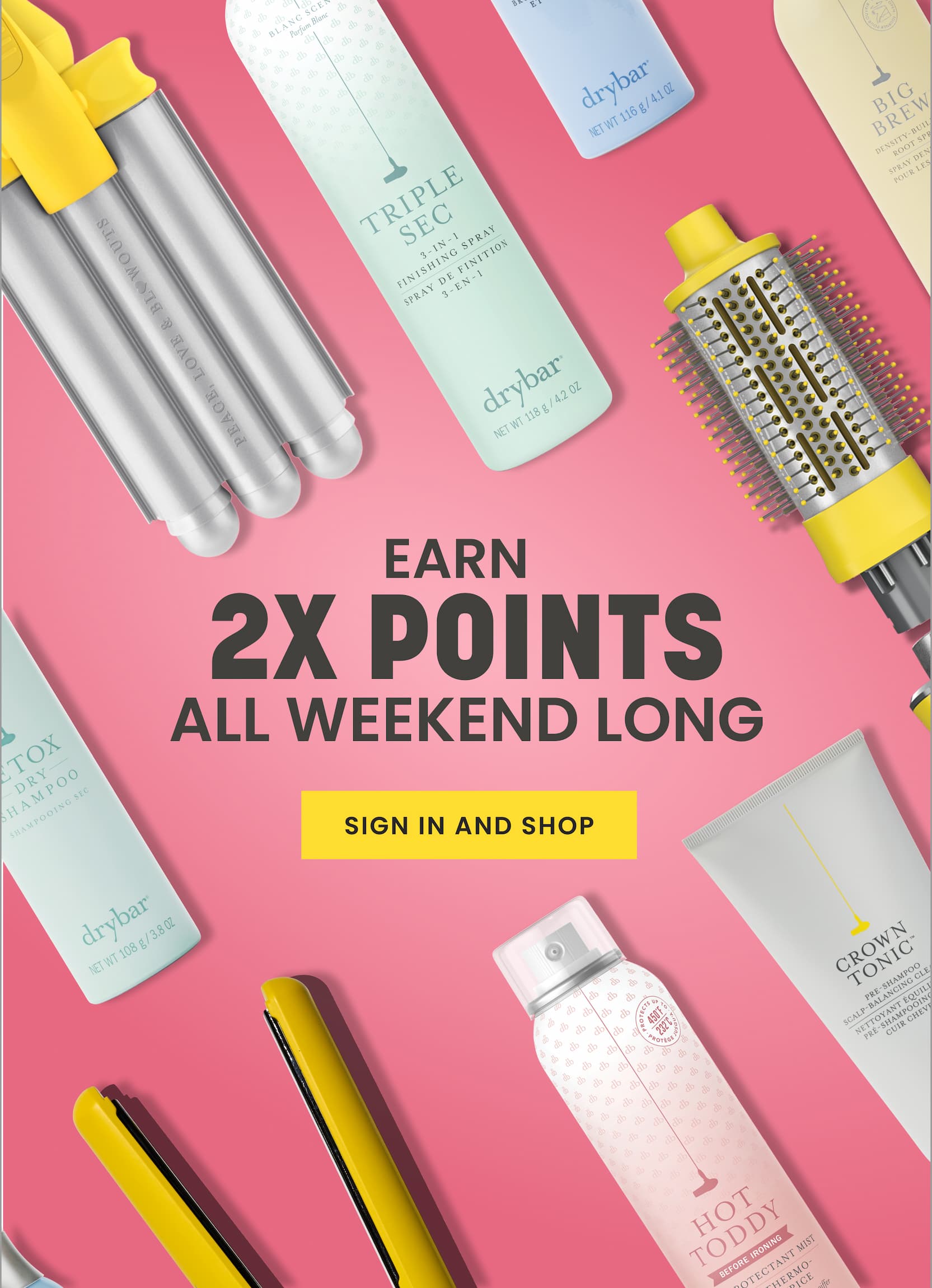 Earn 2x Points All Weekend Long