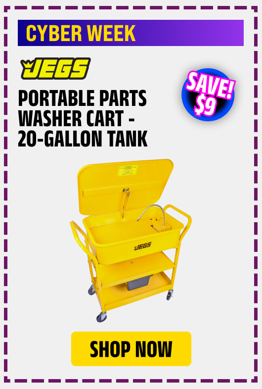 Portable Parts Washer Cart - 20-Gallon Tank