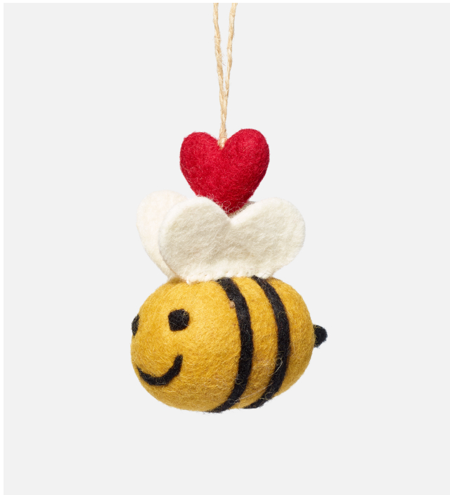 Heart Spelling Bee Ornament