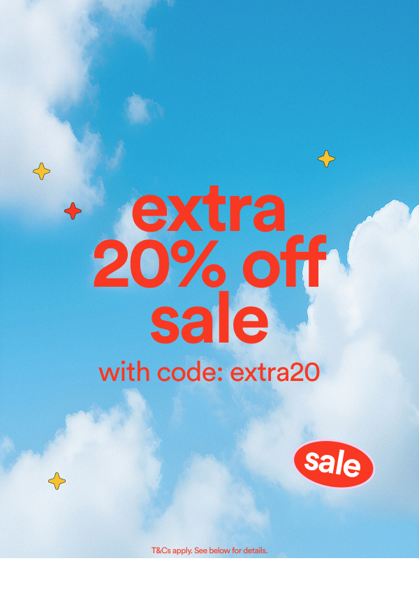 extra 20% off sale with code: extra20