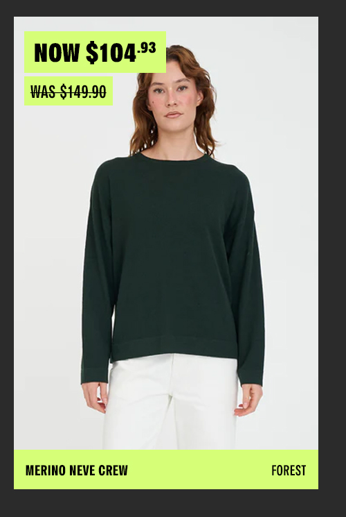 MERINO NEVE CREW FOREST