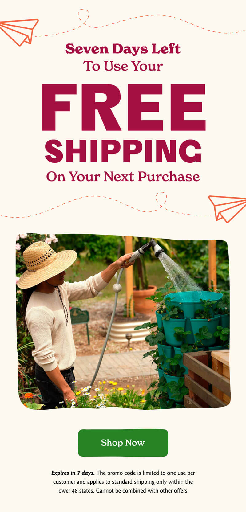 Get Free Shipping Now
