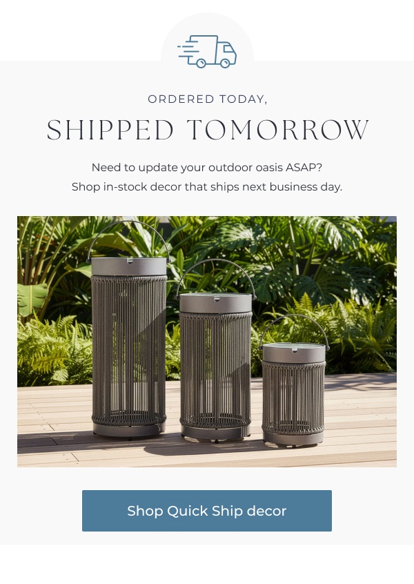 Shop Quick Ship decor