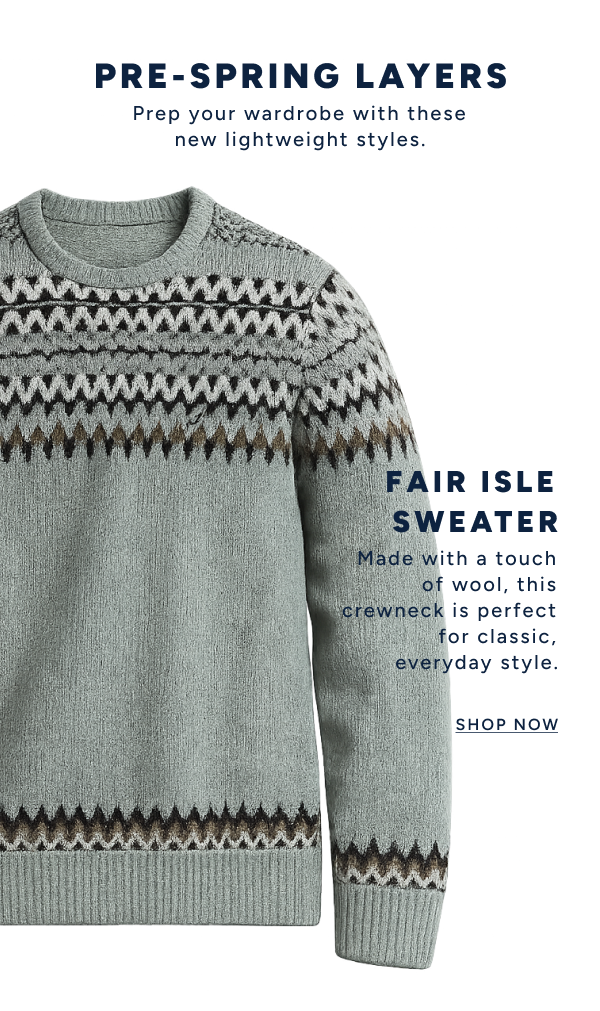 Shop Fair Isle Sweater