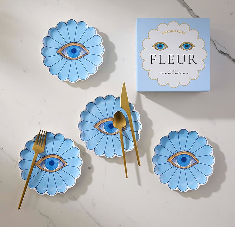 Fleur Canapé Plate Set