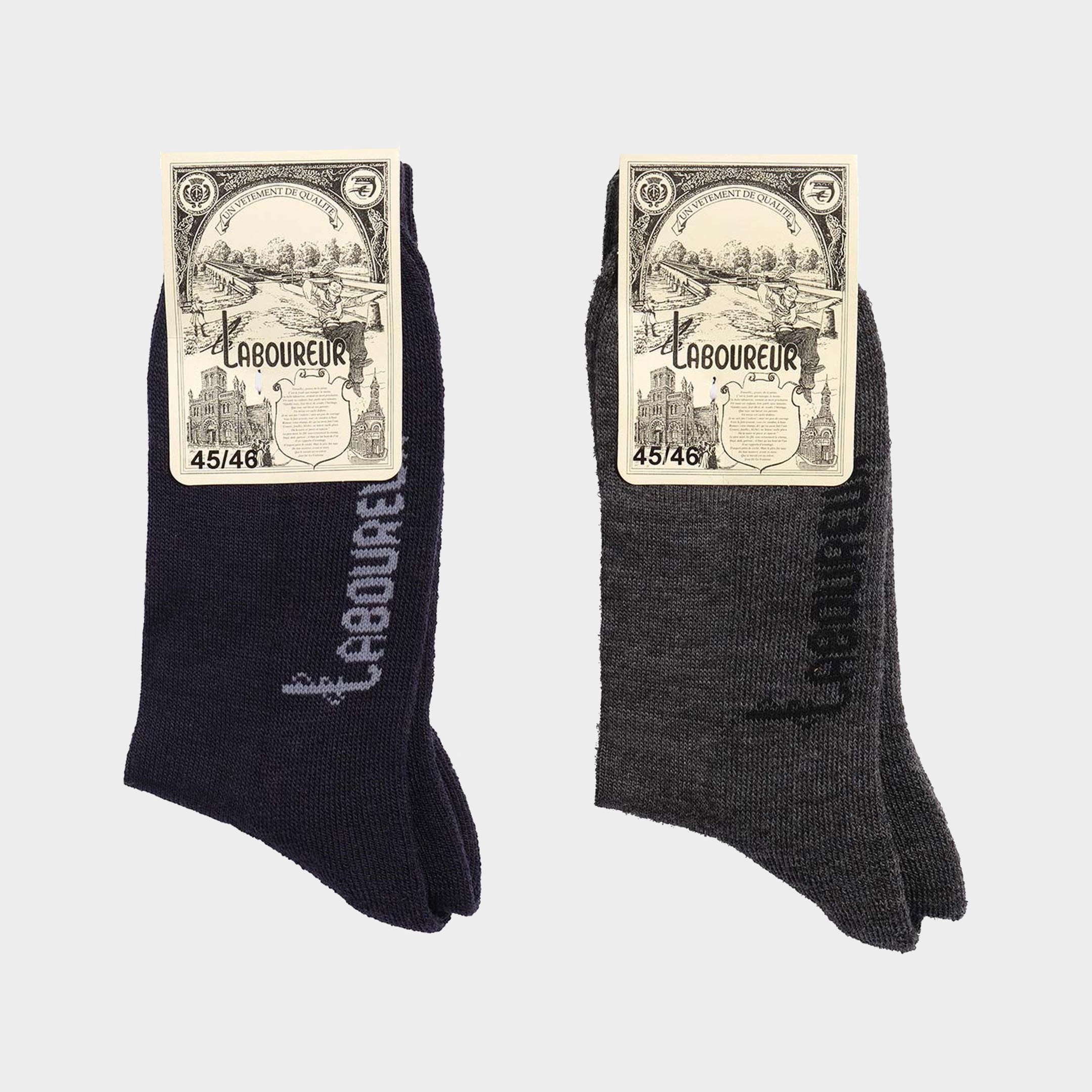 Image of Le Laboureur Wool Crew Socks