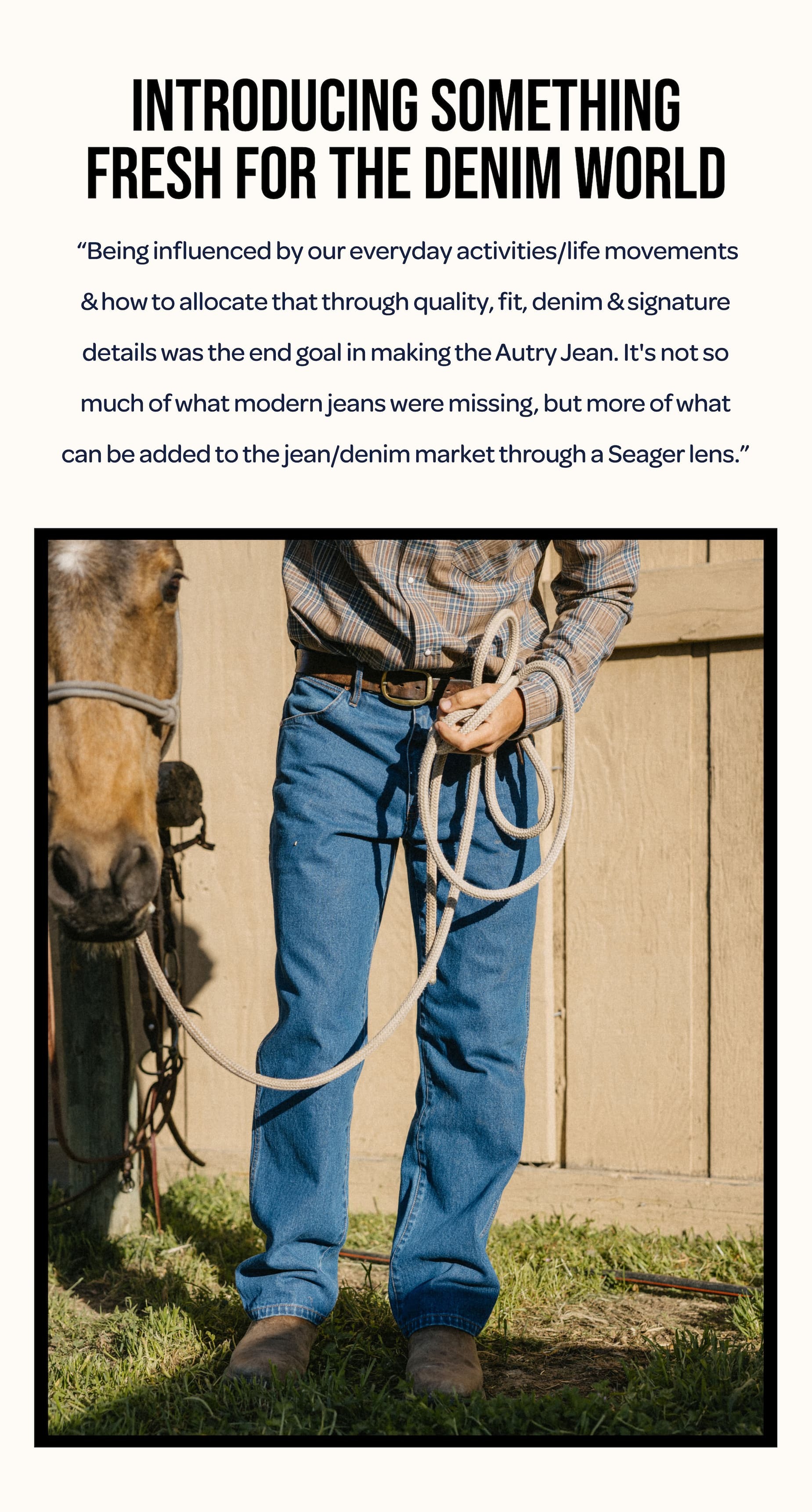 SEAGER Autry Jean - Shop Now