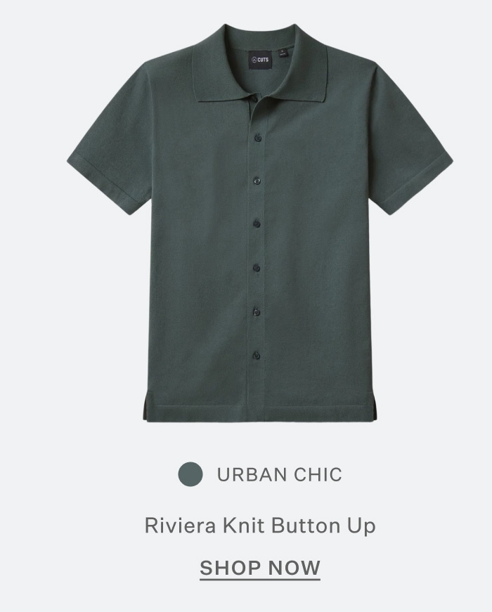 Riviera Knit Button Up in Urban Chic