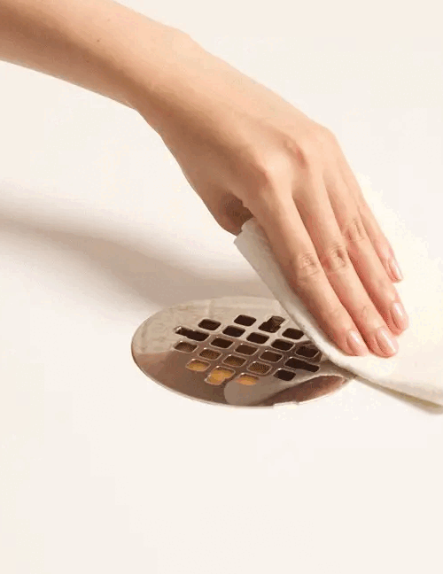 No more clogs! This nifty tool keeps your drain clean and clear.