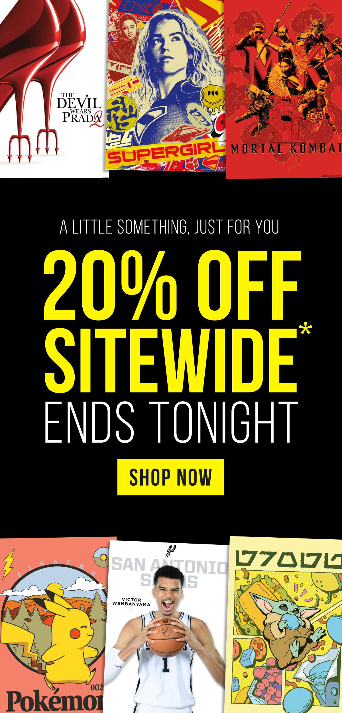 A Little Something, Just for You: 20% Off Sitewide* Ends Tonight
