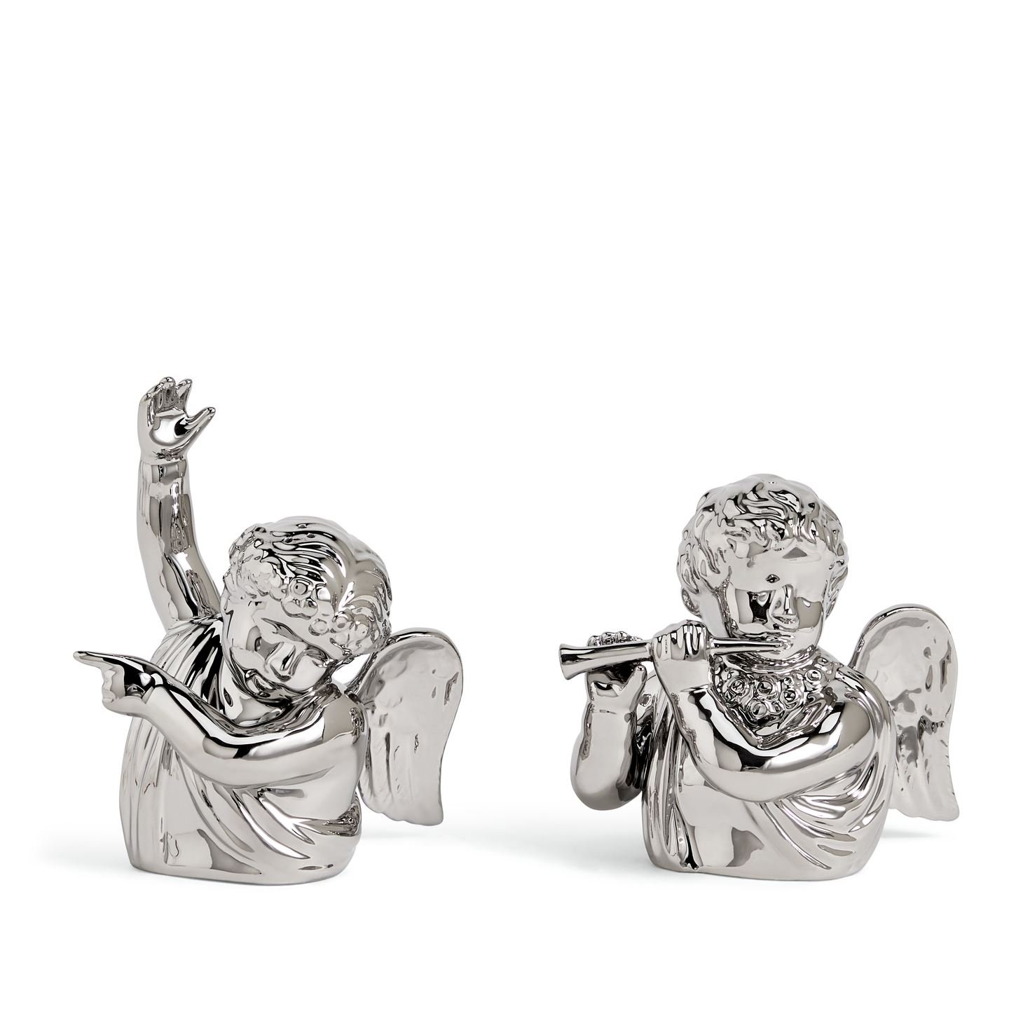 Festive Cherub Salt & Pepper Silver