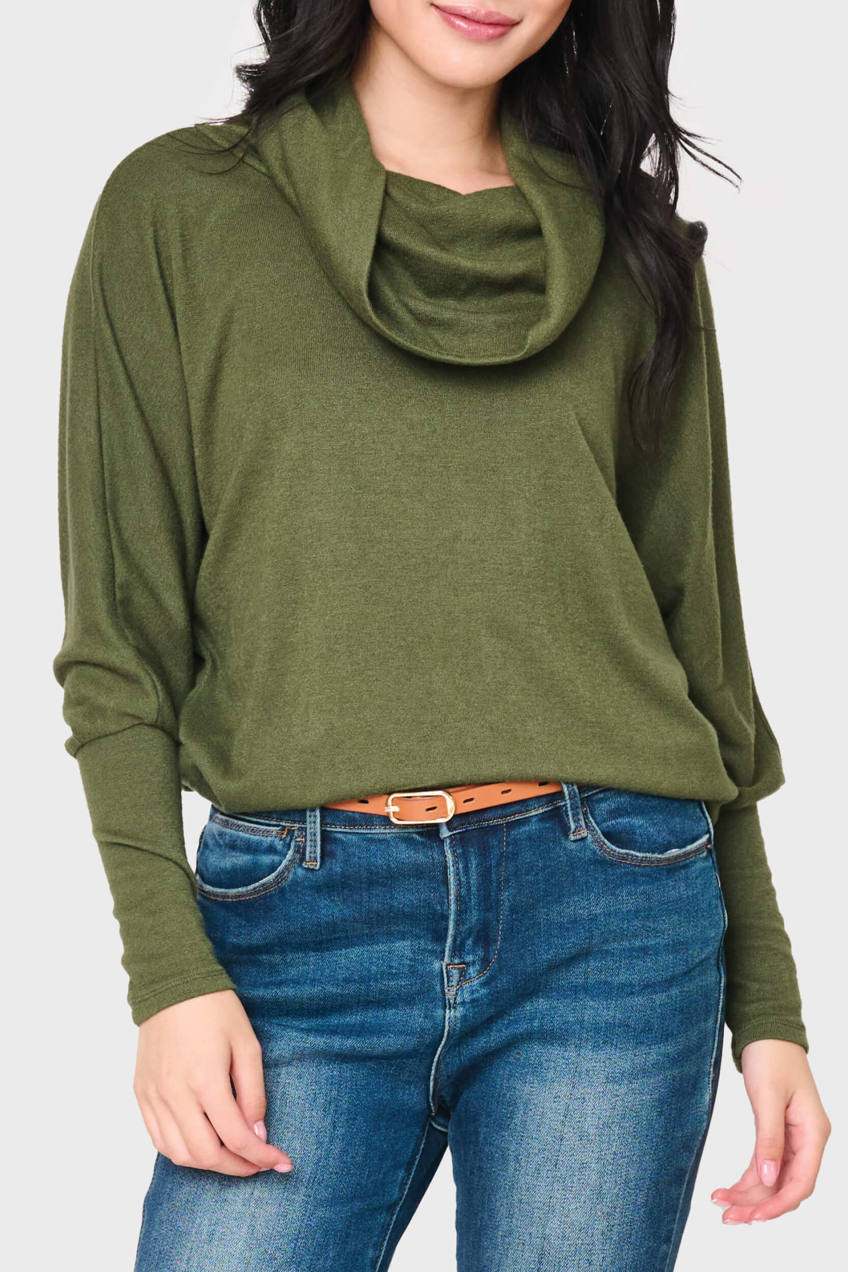 Image of Cozy Up Luxe Cowl Neck Sweater