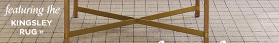 Featuring the Kingsley Rug
