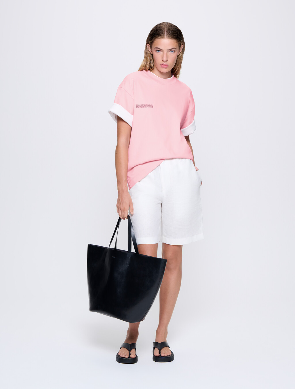 Interlock Oversized T-Shirt - Sakura Pink