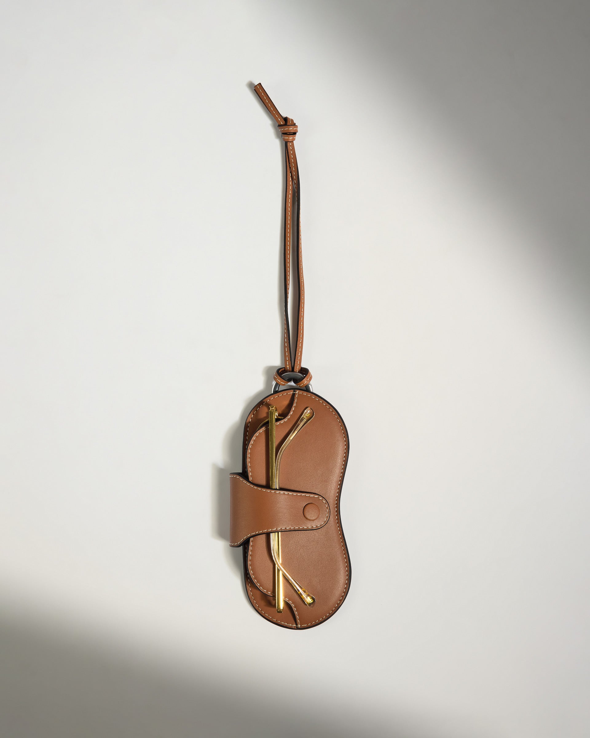 Image of Leather Sunglasses Case in Tan - Summer Capsule