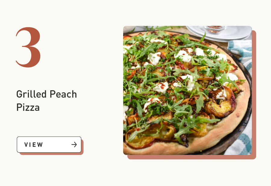 Grilled Peach Pizza