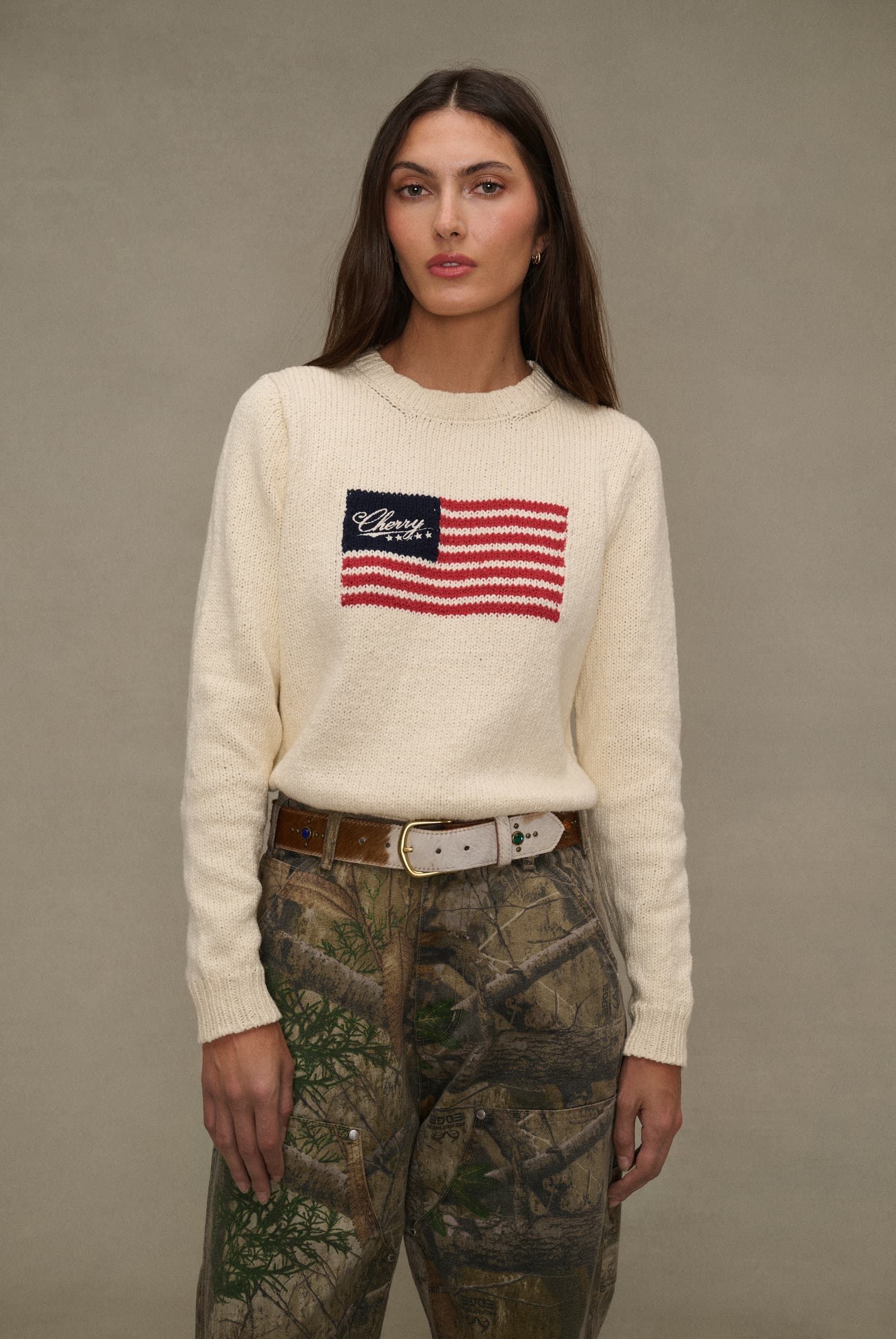 American Flag Crewneck