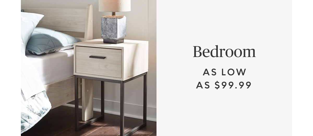 Bedroom starting at $99.99