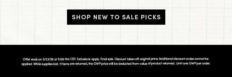 Shop New To Sale Picks
