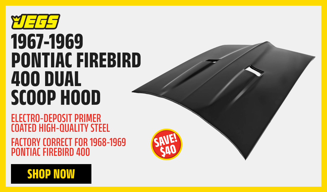 1967-1969 Pontiac Firebird 400 Dual Scoop Hood