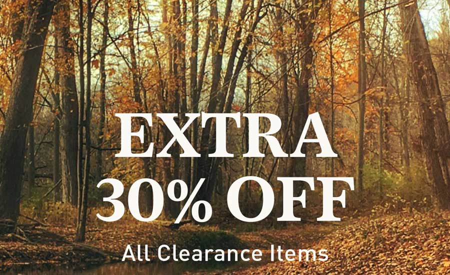Flash Sale: extra 30% off all clearance items