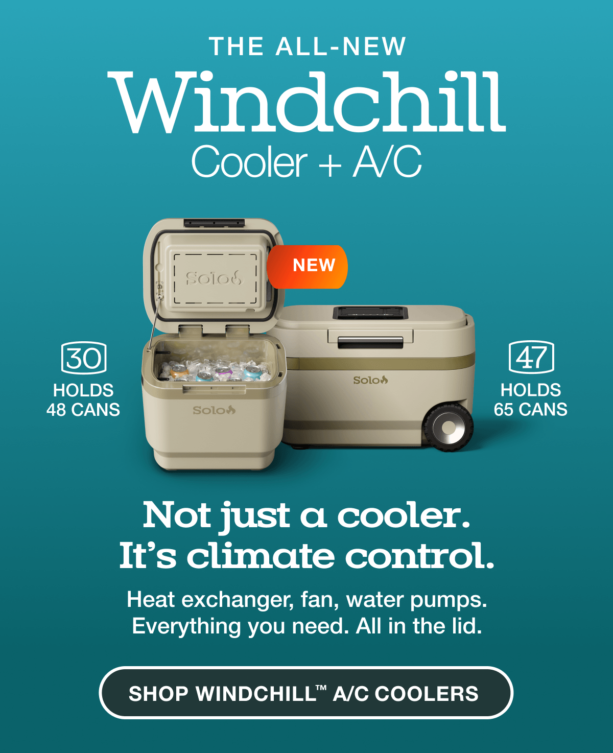 Windchill 30 Cooler + Mobile A/C