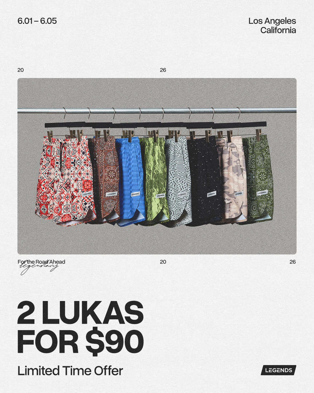 2 for $90 Shorts