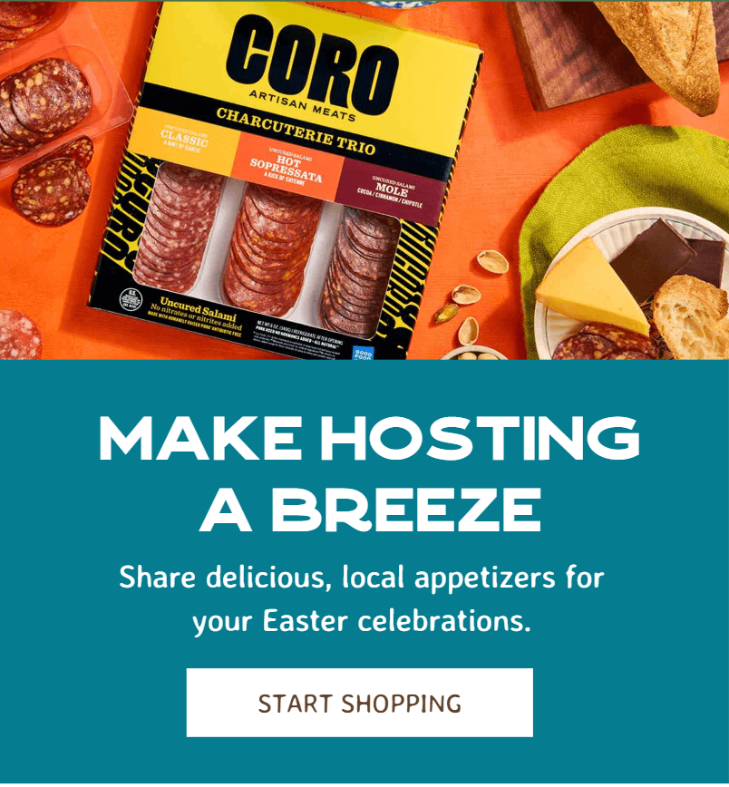 Make hosting a breeze - share delicious, local appetizers for your Easter celebrations.
