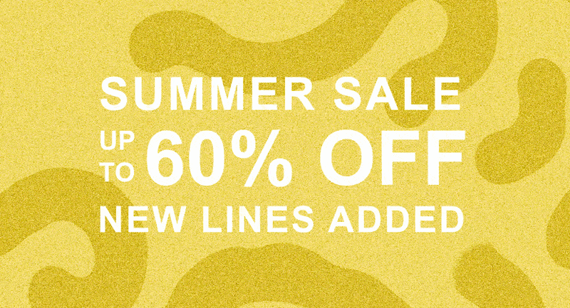 SUMMER SALE UP TO 60% OFF - NEW LINES ADDED