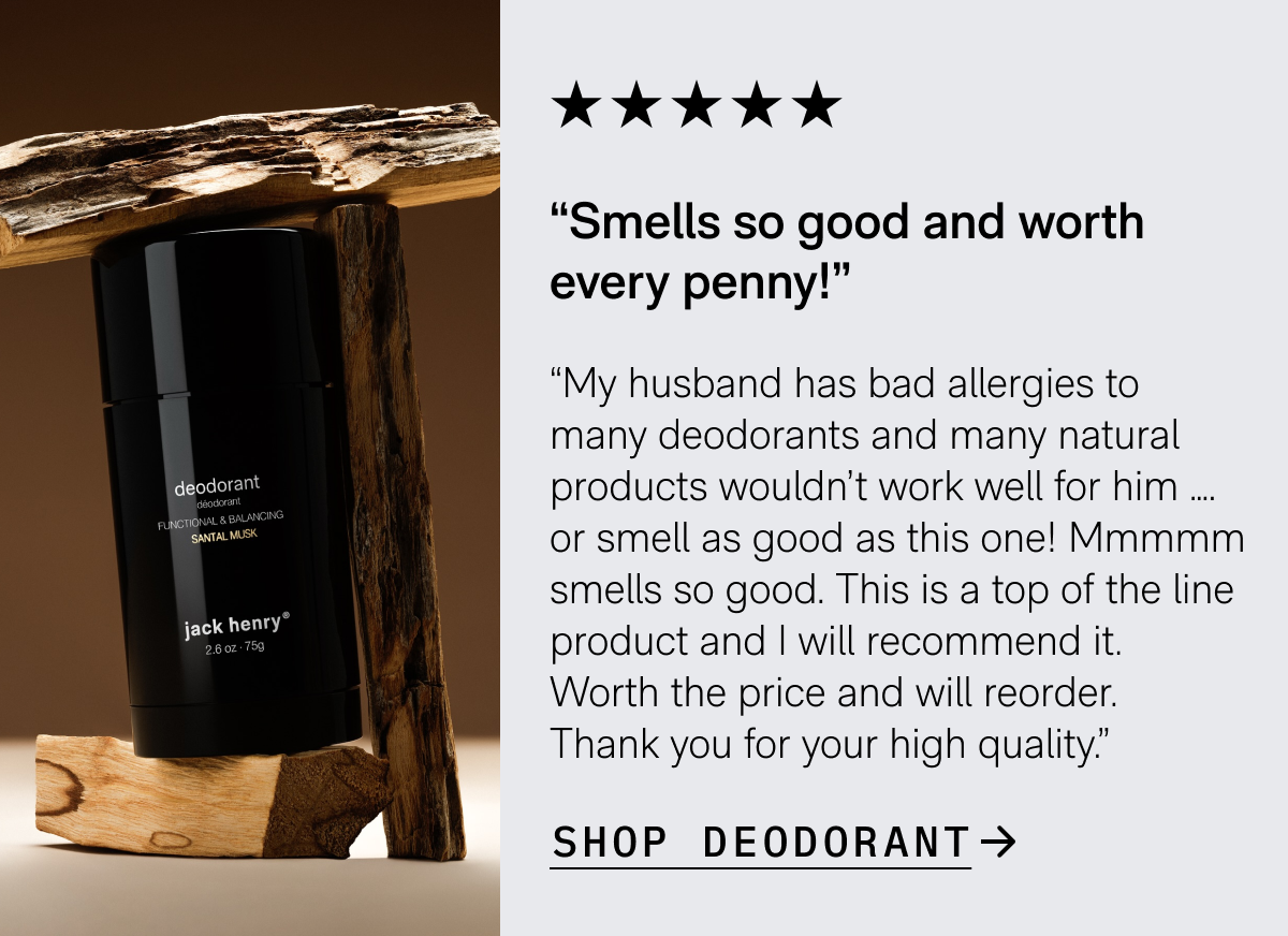SHOP DEODORANT