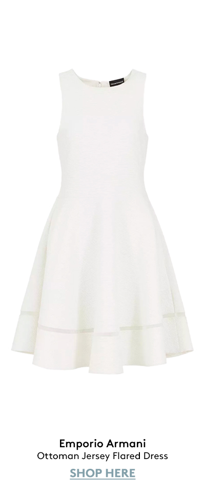 Ottoman Jersey Flared Dress