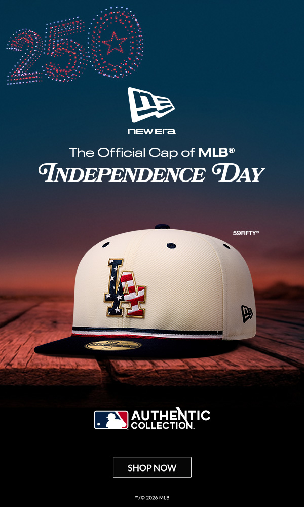 The Official On-Field Cap of MLB Independence Day. Shop Now.