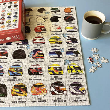 F1 Grand Prix Driver's Helmets Jigsaw