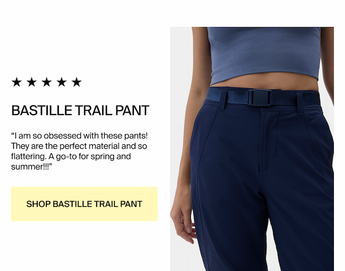 Shop Bastille Trail Pant in Navy