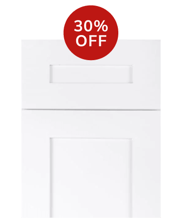Frameless White Shaker