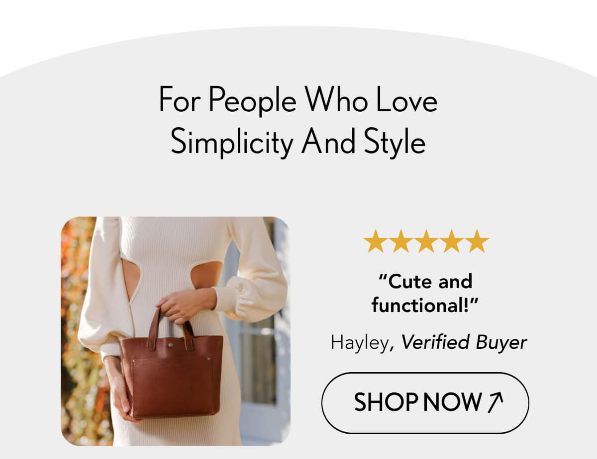 For People Who Love Simplicity And Style