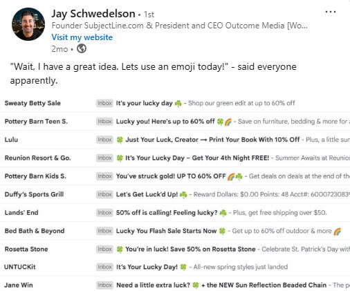 Jay Schwedelson shamrock screenshot