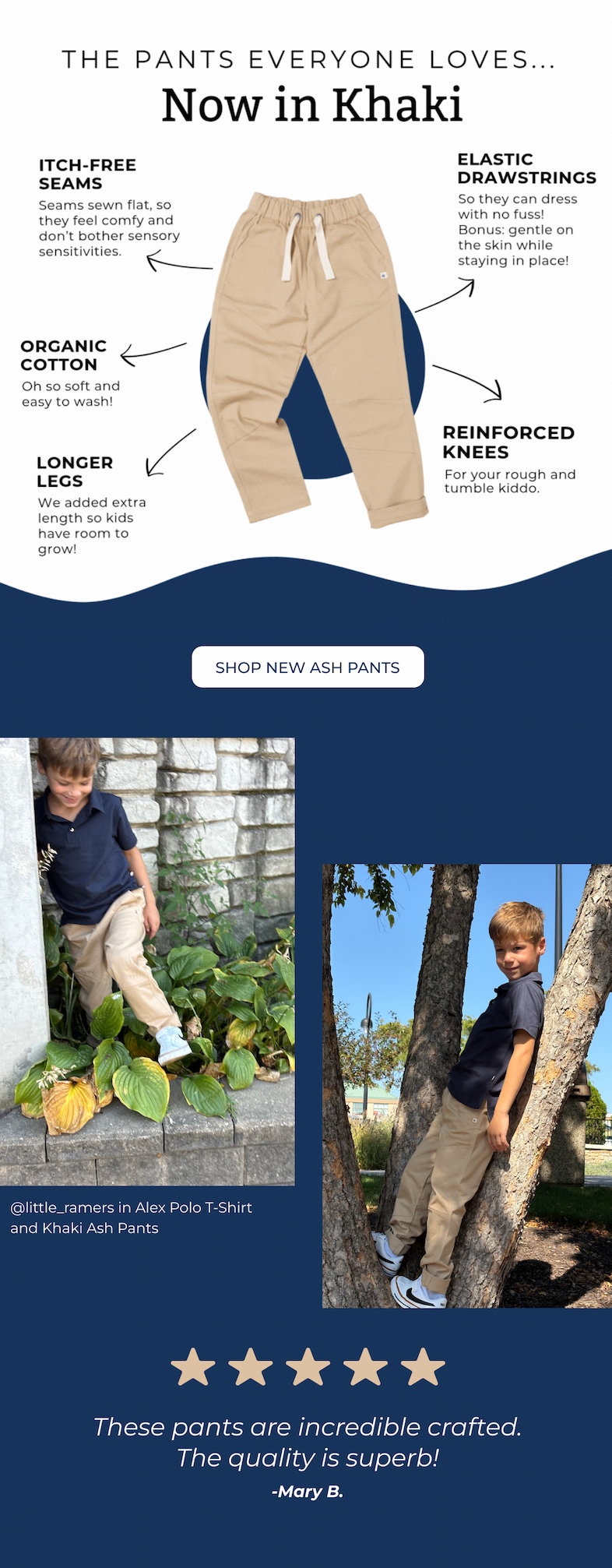 Shop Ash pants in Khaki from Jackalo
