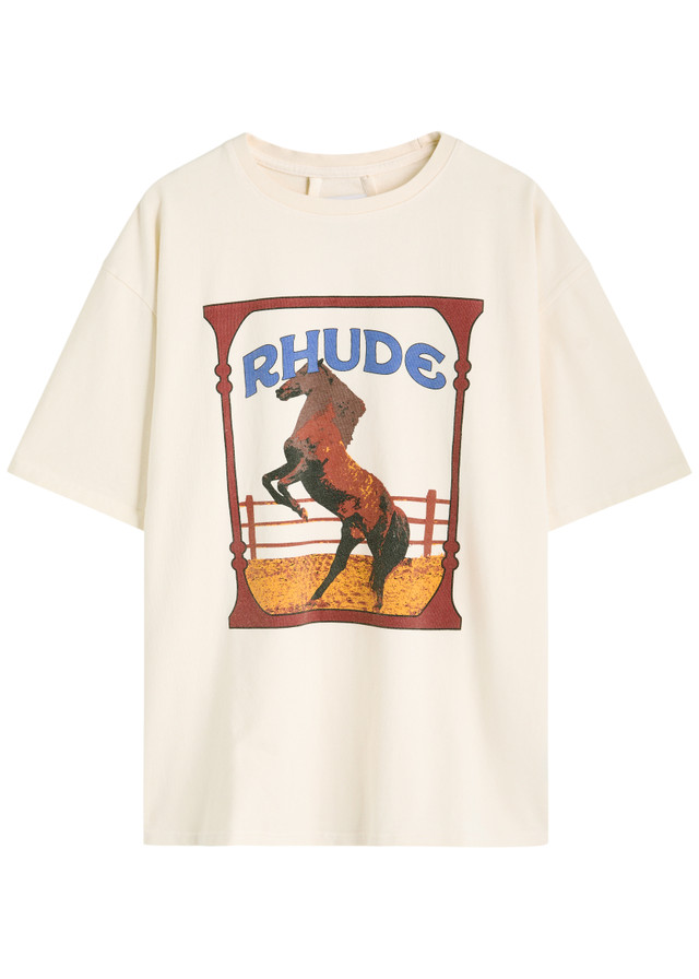 RHUDE Rudhe Cadre printed cotton T-shirt