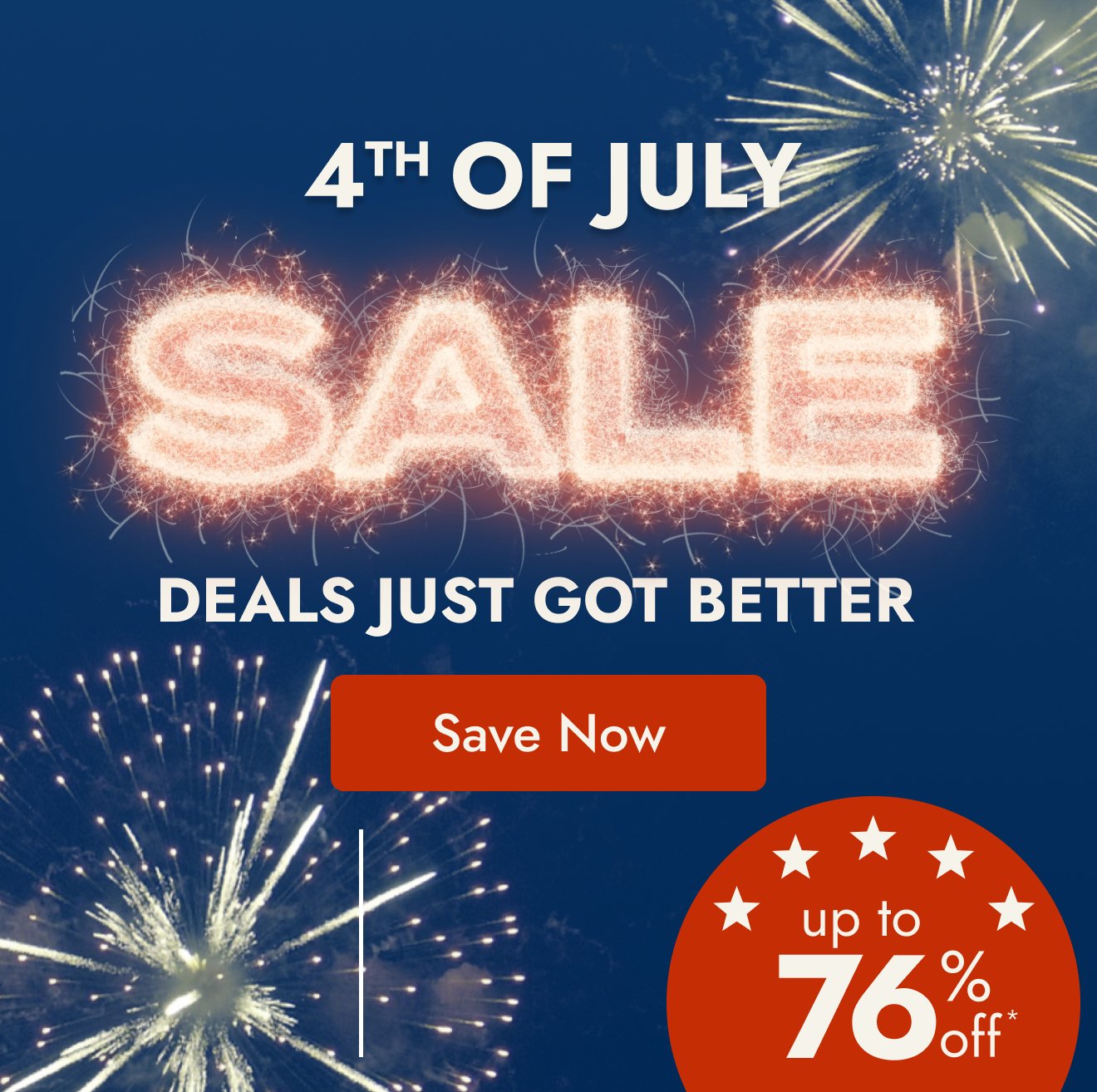 4th of july sale
