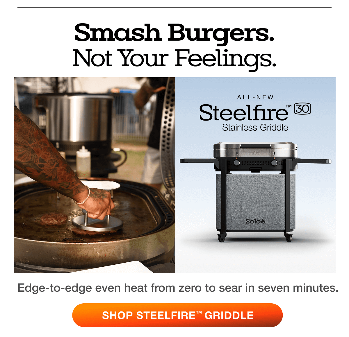 Steelfire 30 Stainless Griddle